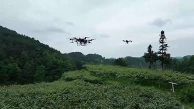 4K贵州山地无人机植保打农药视频的预览图